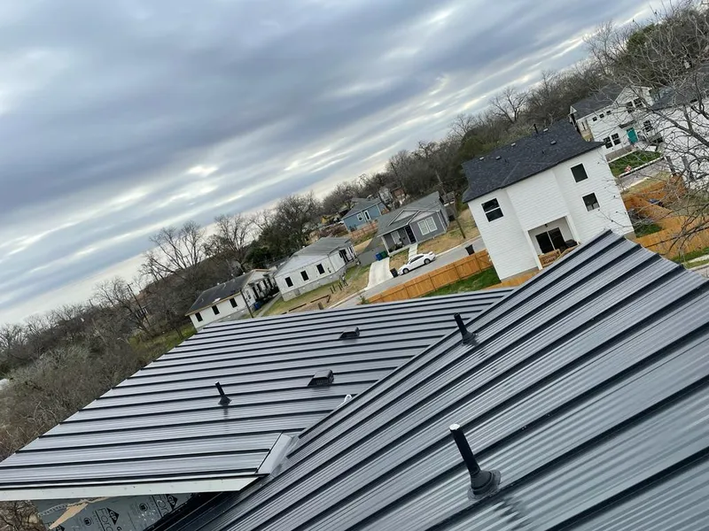 Standing seam metal roof panels with vents for Skylight Repair in Lone Grove